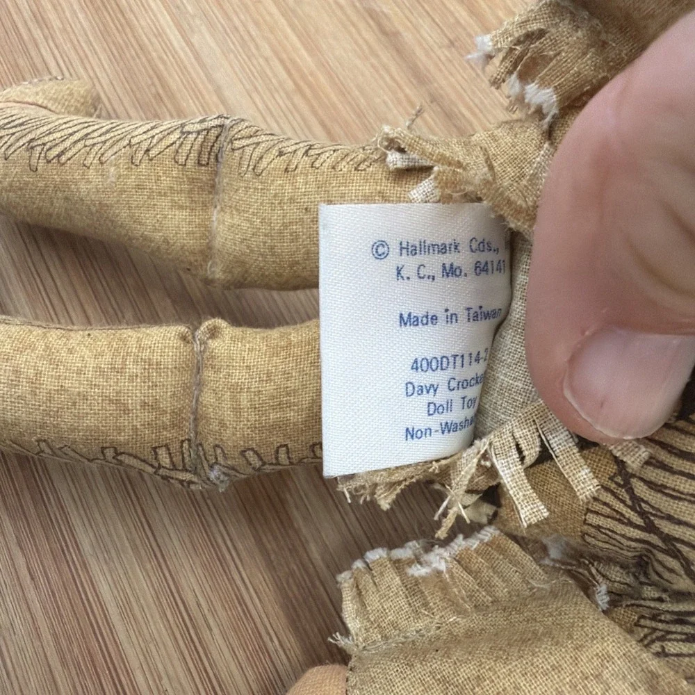 Vintage 1979‎ HALLMARK Famous Americans DAVY CROCKETT  & Mark Twain  Cloth Dolls